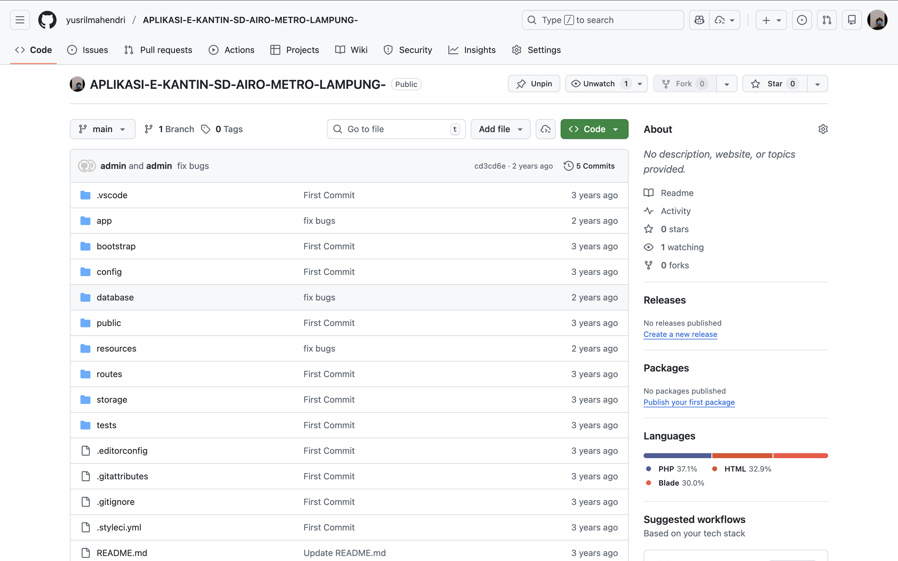 Application E kantin